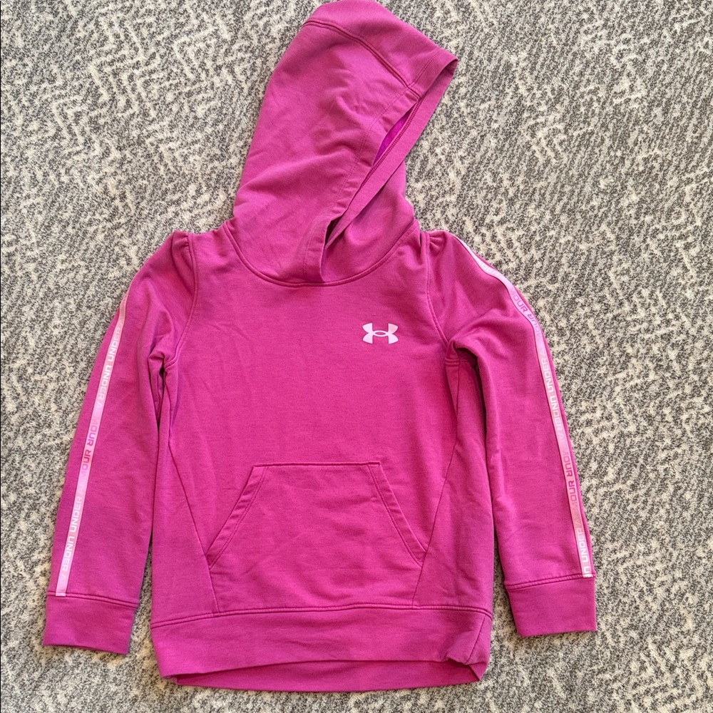 Under Armour Kids' Fuchsia Hoodie, S